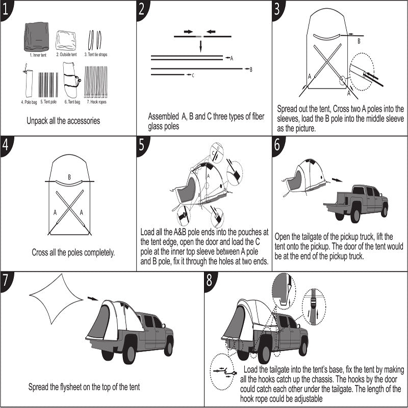 Multi-function Tent For Outdoor Car Rear Box - EDC Italia