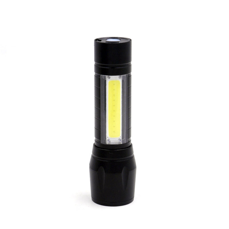 Mini USB Power Torch Multi-function Zoom Cob Flashlight Outdoor Camping Flashlight