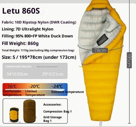 Outdoor Camping Ultra Light Down Sleeping Bag - EDC Italia