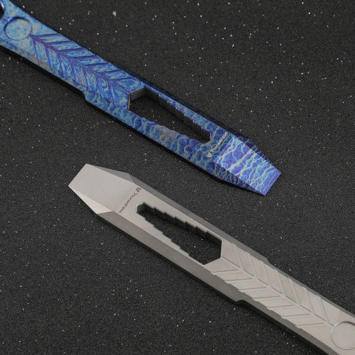 Defensive TC4 Titanium Alloy Crowbar Outdoor Survival