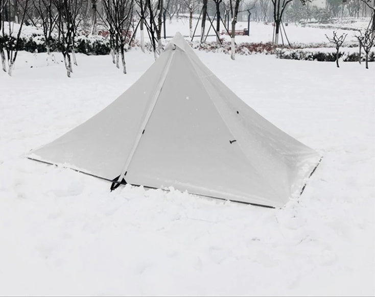 Portable camping pyramid tent single outdoor equipment camping supplies - EDC Italia