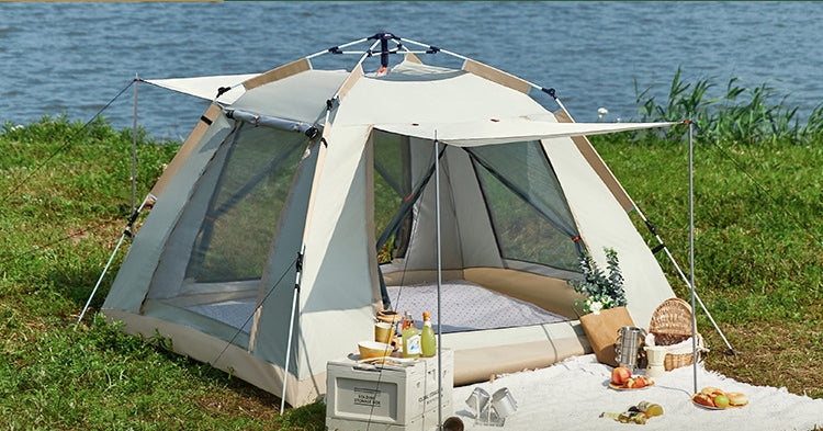 Foldable Automatic Thickening Sunscreen Wild Picnic Home Full Set Camping Tent - EDC Italia