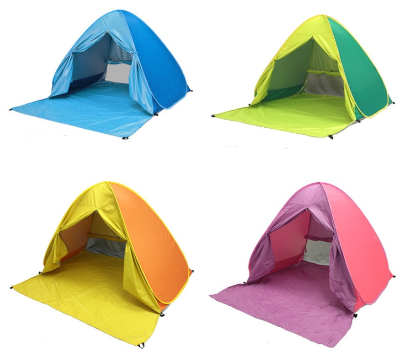 Sunscreen Shelter Tent Anti-UV Pop Up Beach Canopy Outdoor Camping Hiking Tent Travelling Easy Carrying Portable Parts - EDC Italia