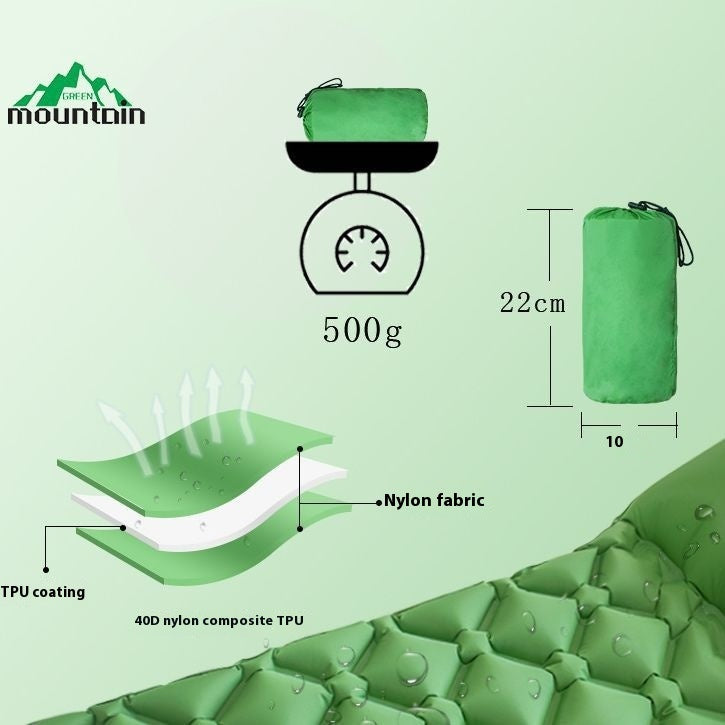 Portable Tpu Inflatable Mattress Camping Picnic Mat - EDC Italia