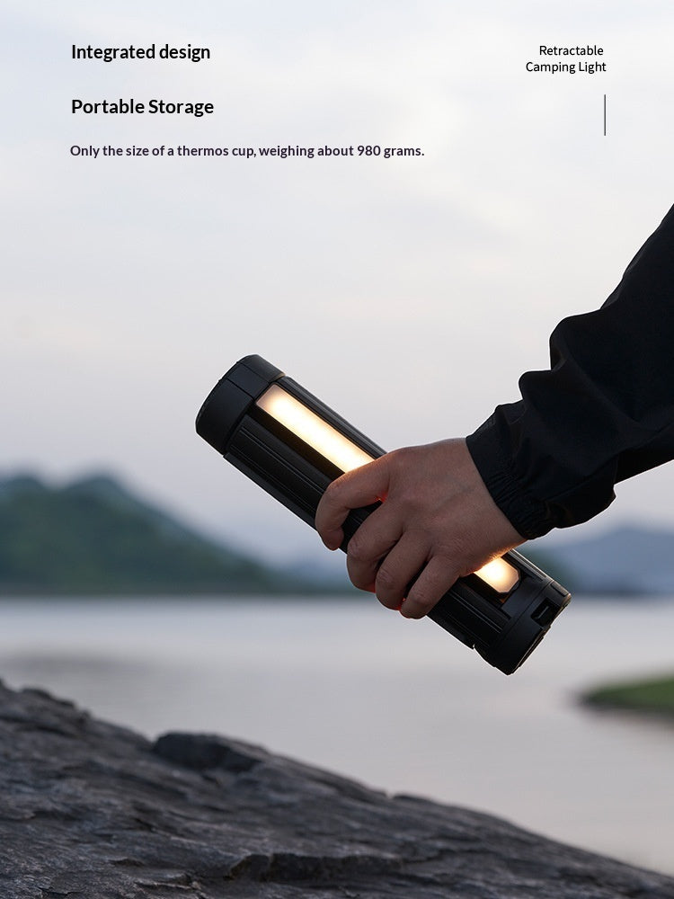 Black Outdoor Telescopic Camping Light - EDC Italia