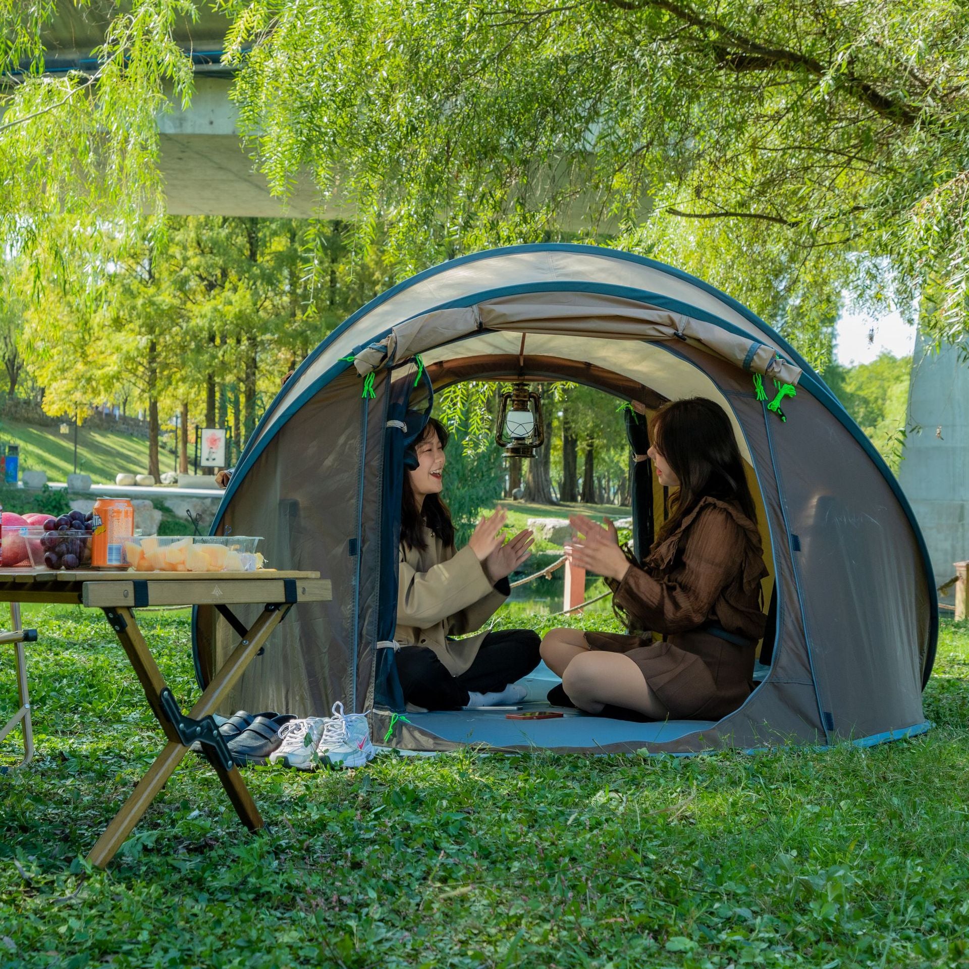 Outdoor Supplies Single Layer Automatic Speed Open Tent Camping - EDC Italia