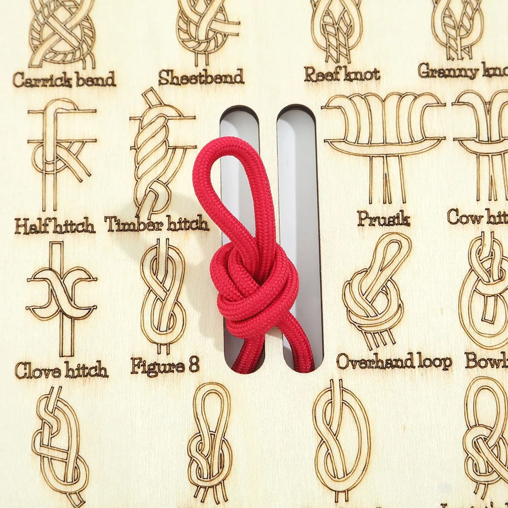 Outdoor Survival Camping Knot-tying Practice Tool
