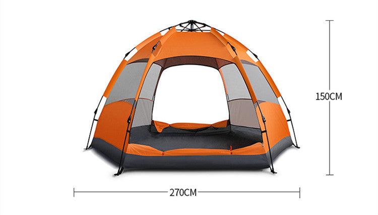 Full-automatic Quick-opening Tent For Outdoor Rain-proof Hexagonal Tourism Camping - EDC Italia