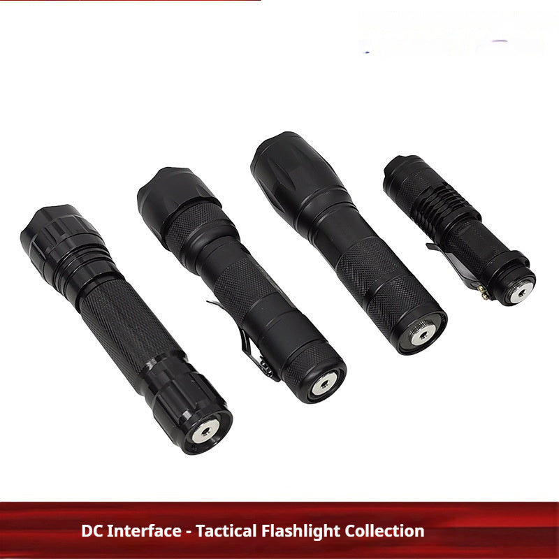 Aluminum Alloy Tactical Flashlight With Zoom And High-intensity Light