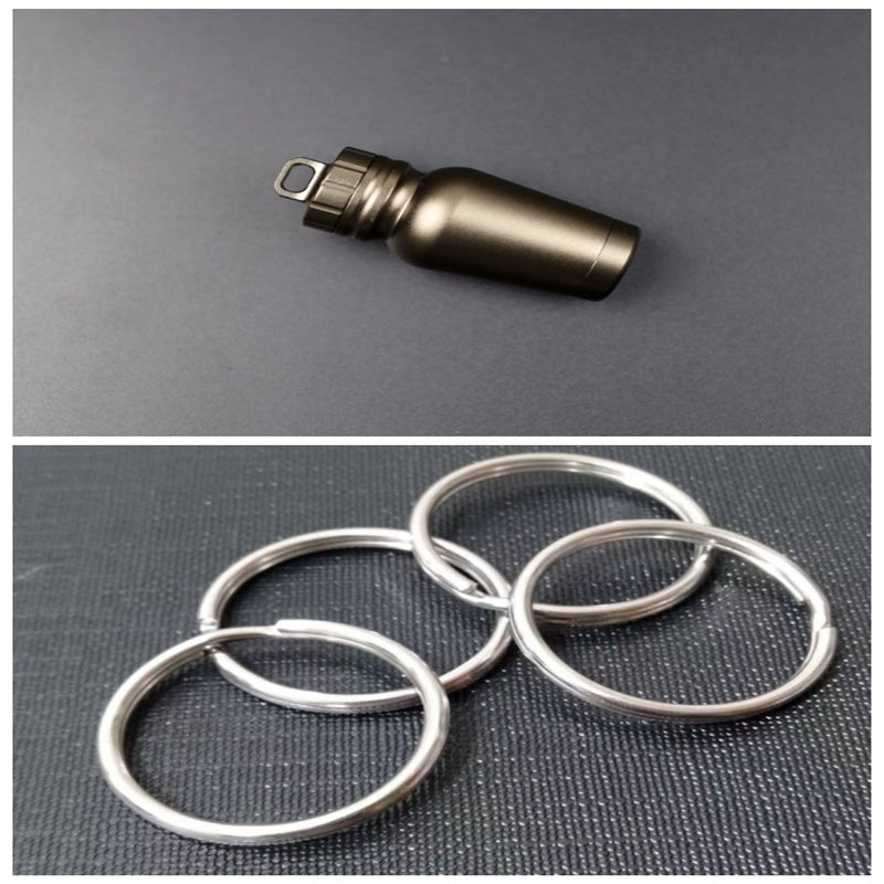 Outdoor medicine bottle Aluminum alloy survival pills full waterproof cans Sealed capsules