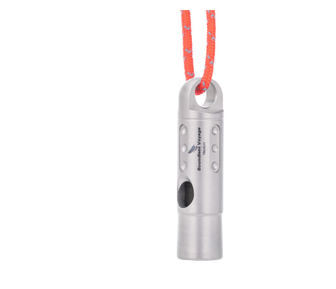 Lightweight Portable Outdoor Pure Titanium Survival Whistle