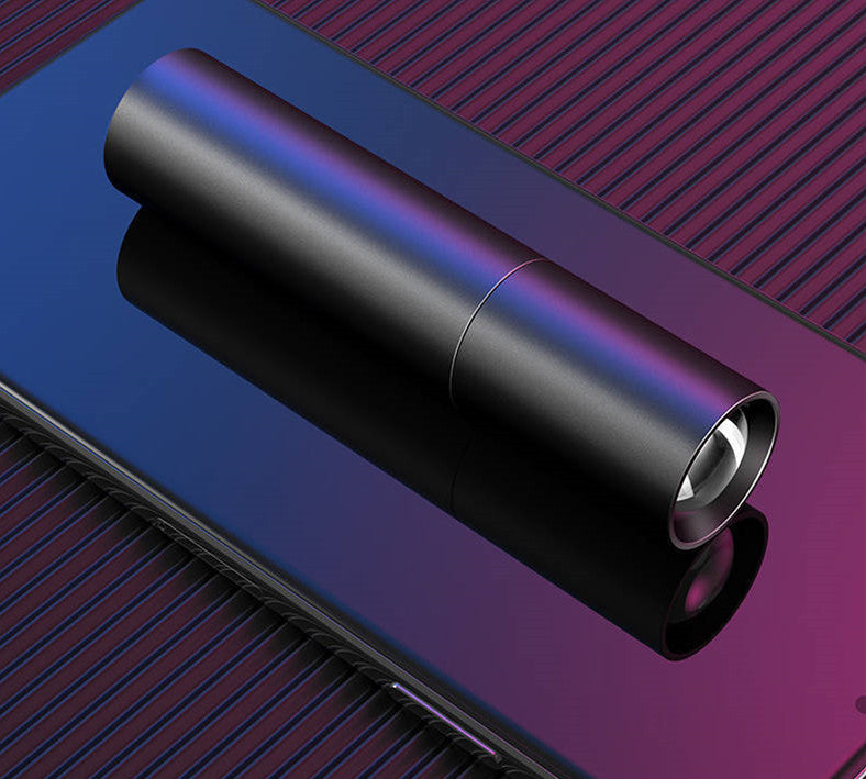 Flashlight zoom led rechargeable mini flashlight