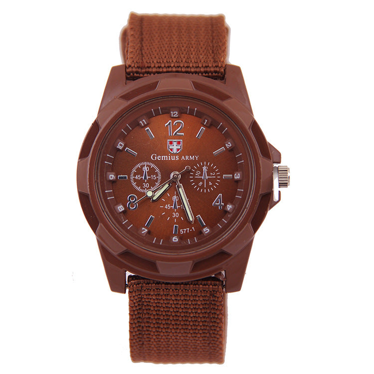 Nylon braided military watch