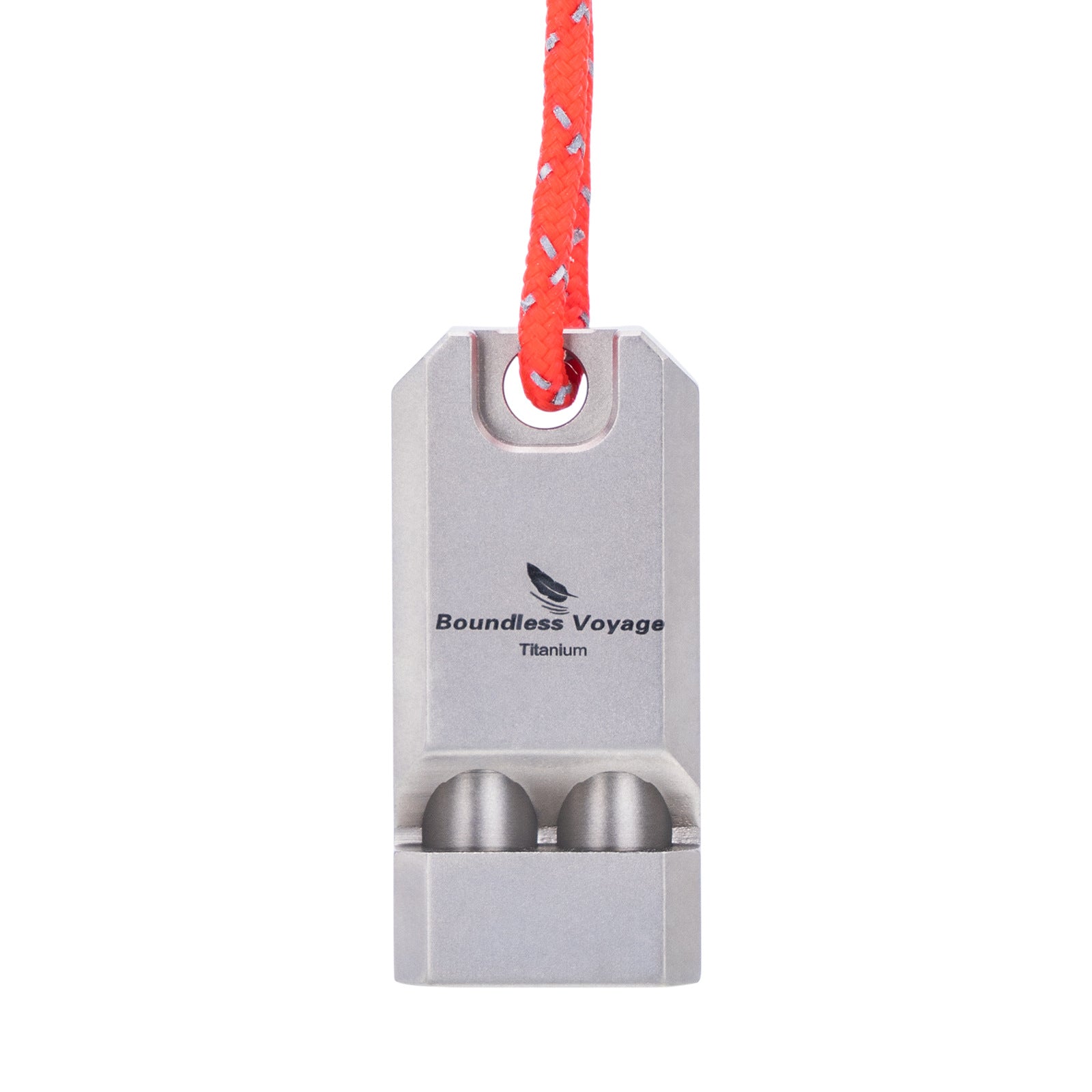 Pure Titanium Outdoor Survival Whistle Portable Ultra-light Sound Transmission