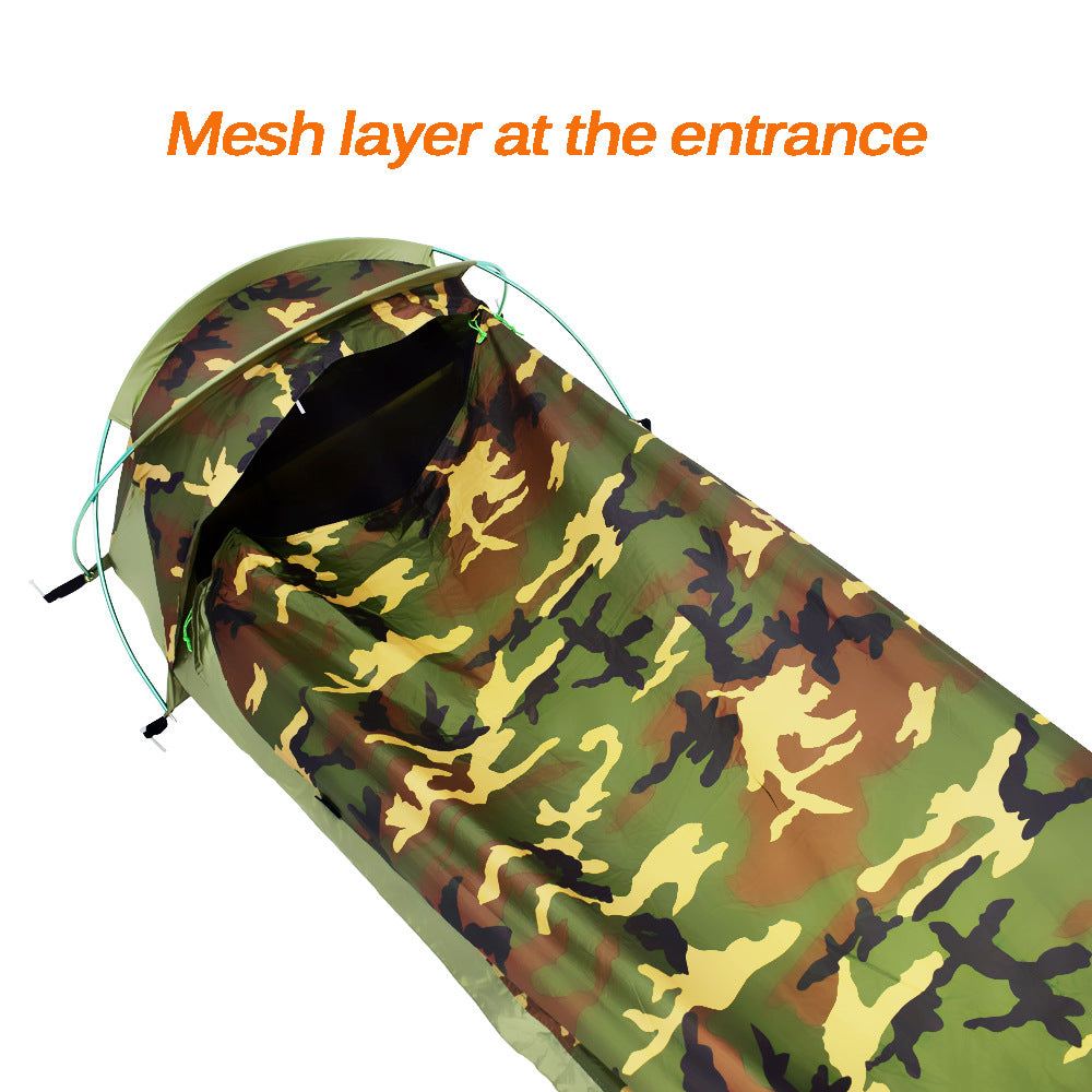 Easy To Build Lightweight And Windproof Bivy Tent With Waterproof Coating - EDC Italia
