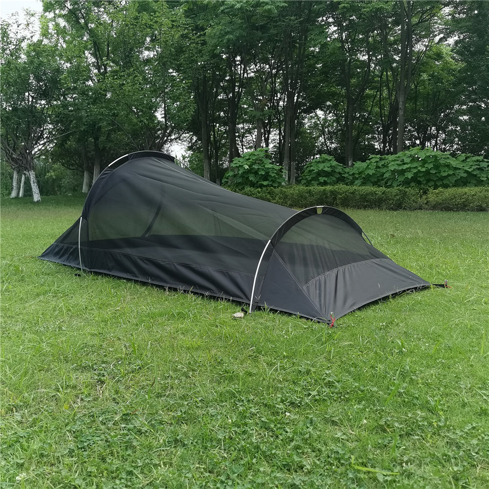 Single Person Outdoor Light Aluminum Pole Tent Layer Anti Rainstorm Camping Supplies - EDC Italia
