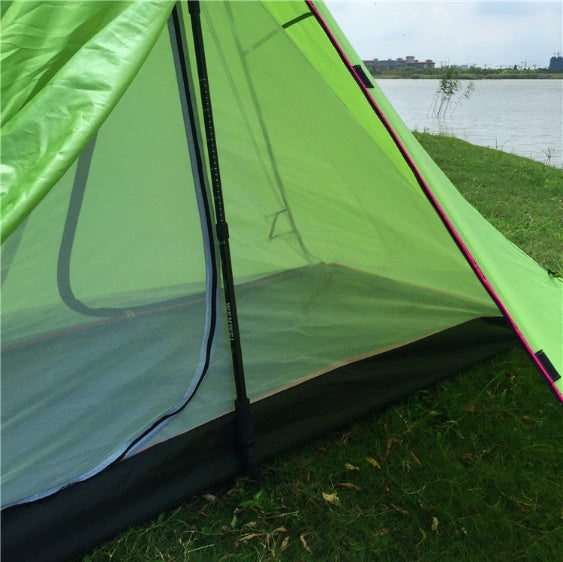 Poleless Portable Camping Gold-shaped Tent - EDC Italia