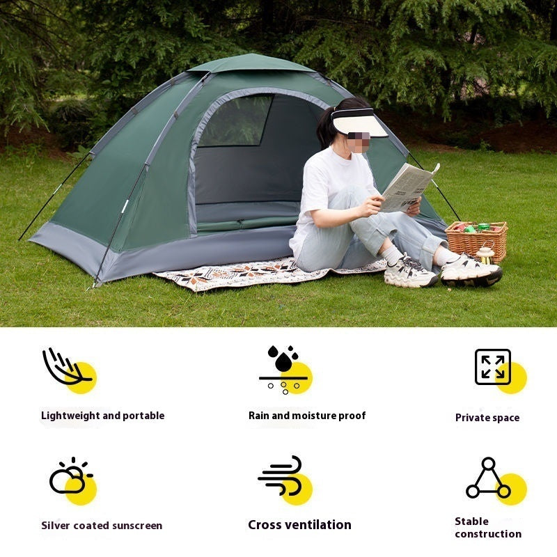 Outdoor Manual Tent Outdoor Camping Single Person Portable Simple Sun Protection Anti Mosquito Park Indoor Beach - EDC Italia