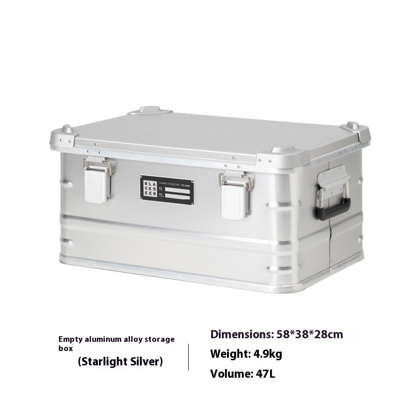 Outdoor Aluminum Alloy Storage Box Camping Metal Portable Vehicle-mounted Wild Camping Equipment - EDC Italia