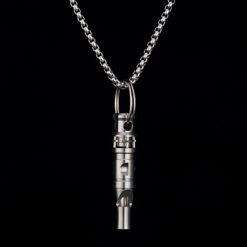 Titanium Alloy High Pitched Survival Whistle Decibel Explosion Anti Wolf