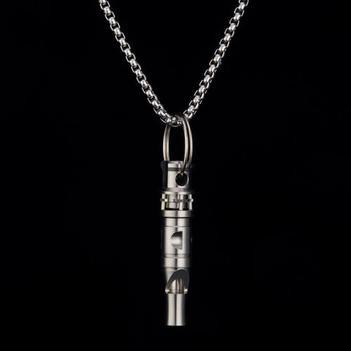 Titanium Alloy High Pitched Survival Whistle Decibel Explosion Anti Wolf