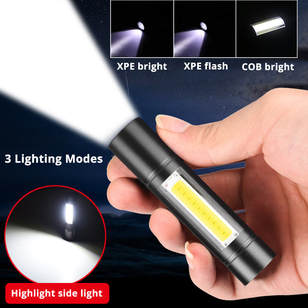 Outdoor cycling flashlight