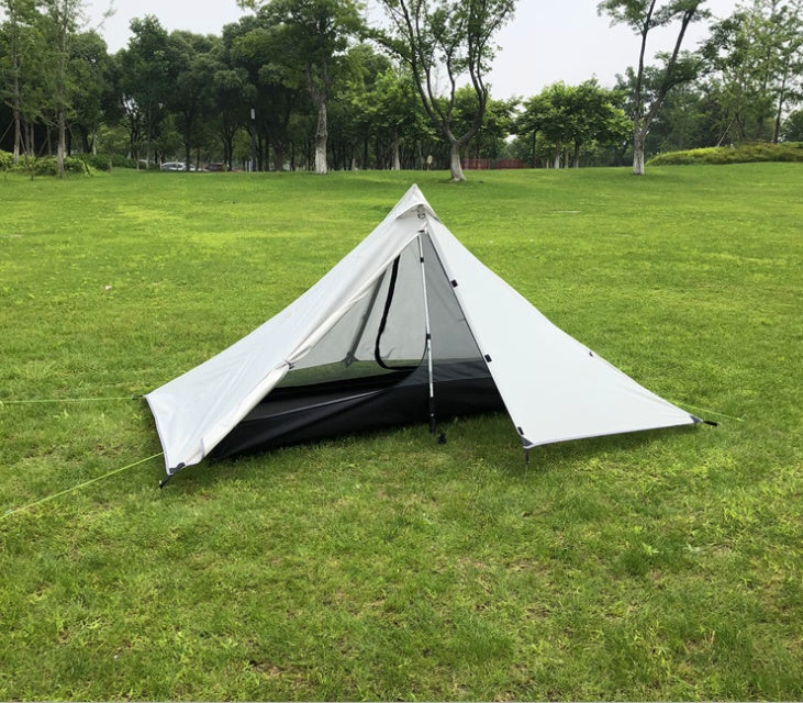 Portable camping pyramid tent single outdoor equipment camping supplies - EDC Italia