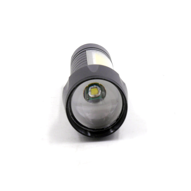 Mini USB Power Torch Multi-function Zoom Cob Flashlight Outdoor Camping Flashlight