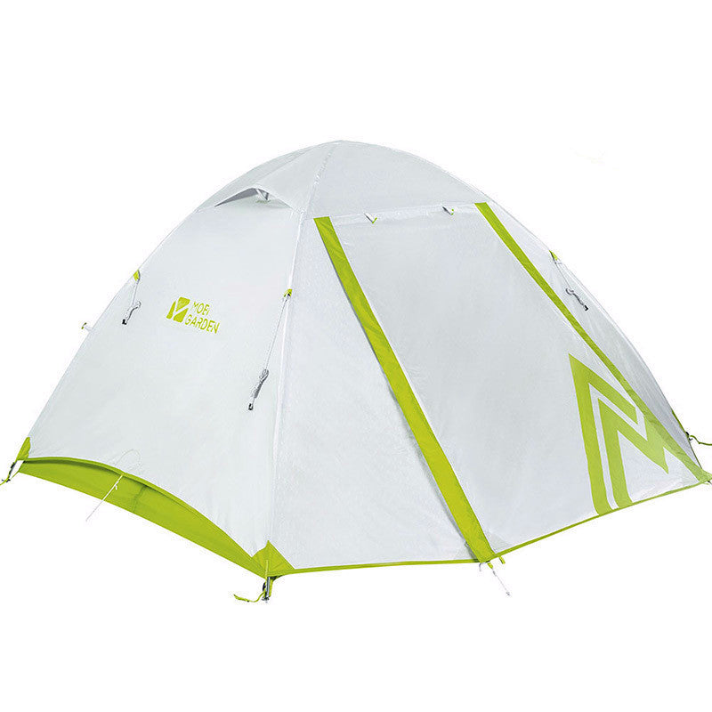 Mountaineering Camping Windproof And Rainproof Aluminum Alloy Three Season Double Deck Camping Tent - EDC Italia