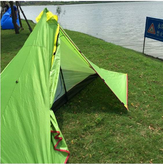 Poleless Portable Camping Gold-shaped Tent - EDC Italia