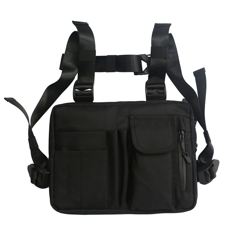 New Street Trend Men's And Women's Vest Bag Hip-hop Tactical Functional Backpack