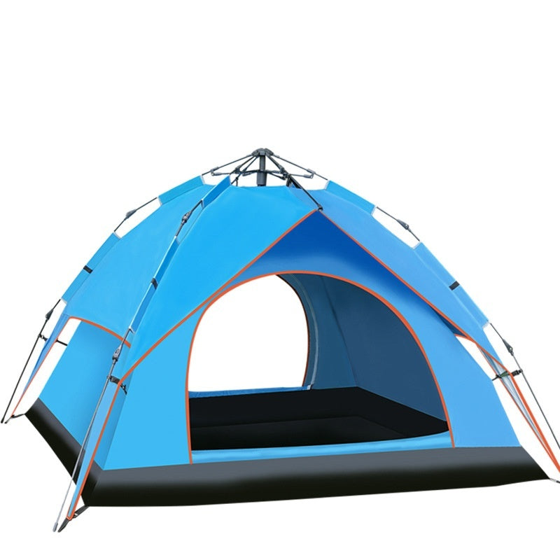 Double-layer Camping 3-4 People Oxford Cloth Camping Tent - EDC Italia