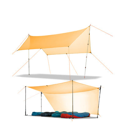 Ultralight Double Silicon Fabric Canopy 3.6m Rainproof Sunshade Tent - EDC Italia