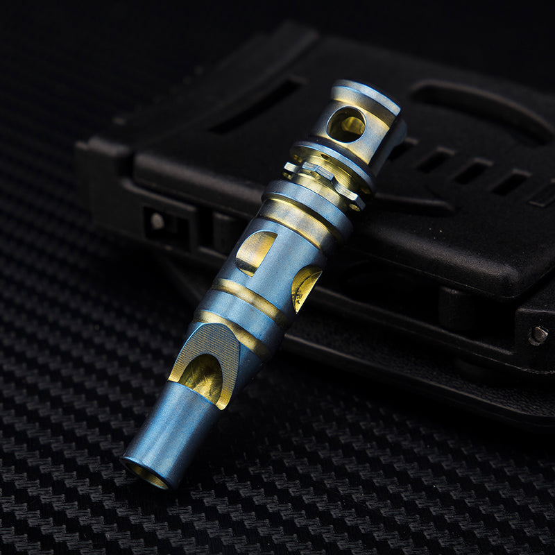 Titanium Alloy High Pitched Survival Whistle Decibel Explosion Anti Wolf