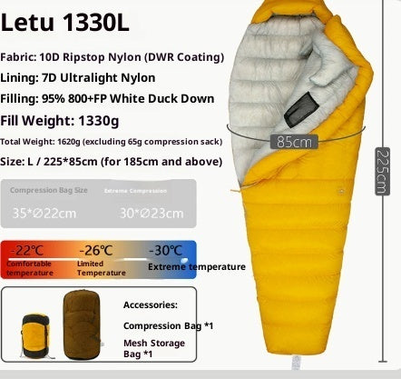 Outdoor Camping Ultra Light Down Sleeping Bag - EDC Italia