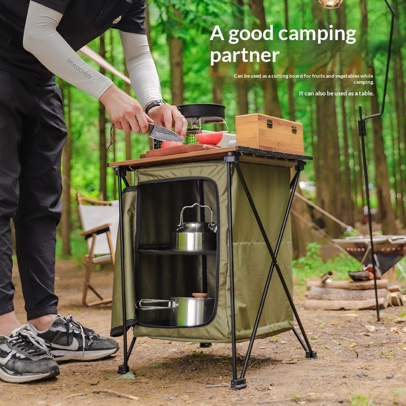 Outdoor Camping Folding Storage Cabinet Table - EDC Italia