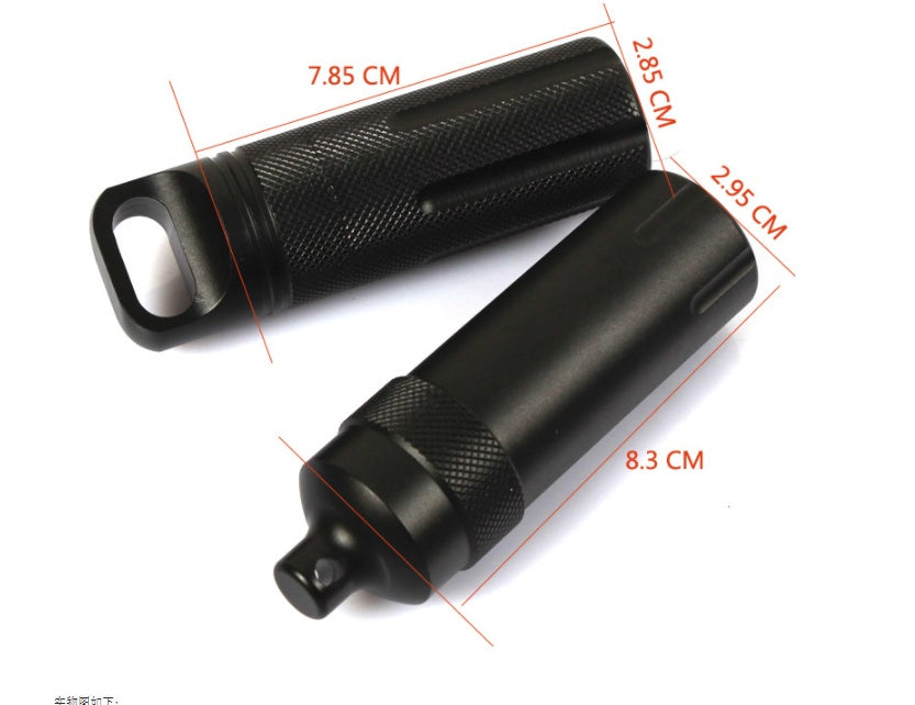 All-metal Waterproof Survival Medicine Bottle Waterproof Tank