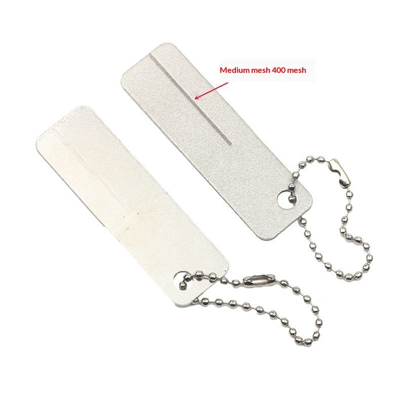 Ultra-hard Diamond Camping Outdoor Mini Sharpening Tool With Whetstone Hook
