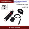 Aluminum Alloy Tactical Flashlight With Zoom And High-intensity Light