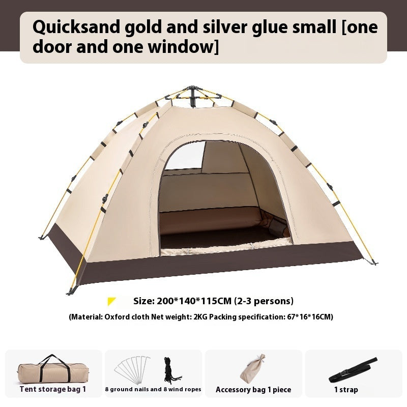 Outdoor Portable Camping Full-automatic Waterproof Sun Protection Easy-to-put-up Tent - EDC Italia