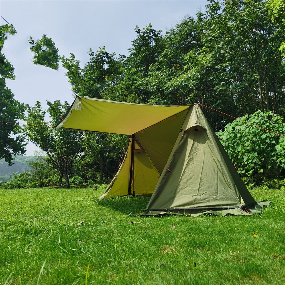 Lightweight Shelter With Snow Skirt Cold Protection In Winter Wild Camping Pyramid Tent - EDC Italia