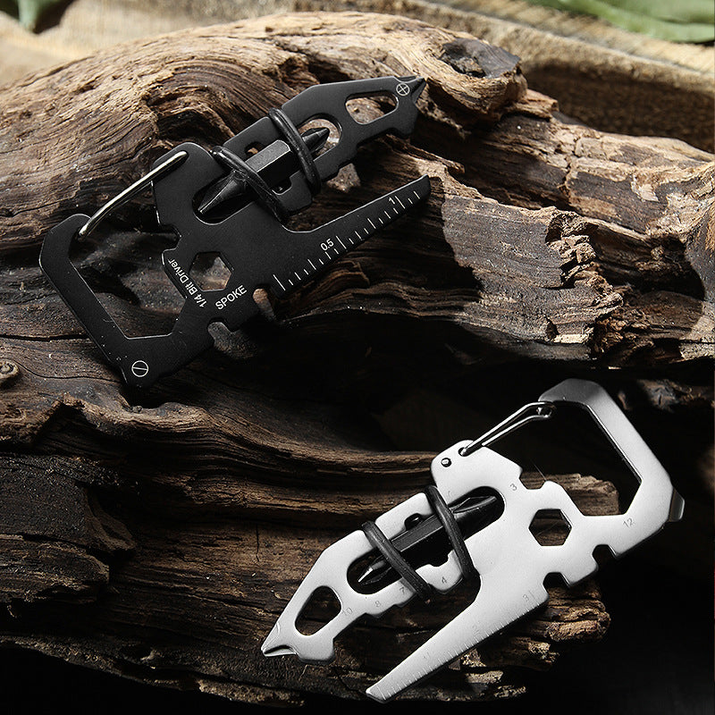 Multifunctional Tool Card Bottle Opener Wrench EDC Keychain Accessories
