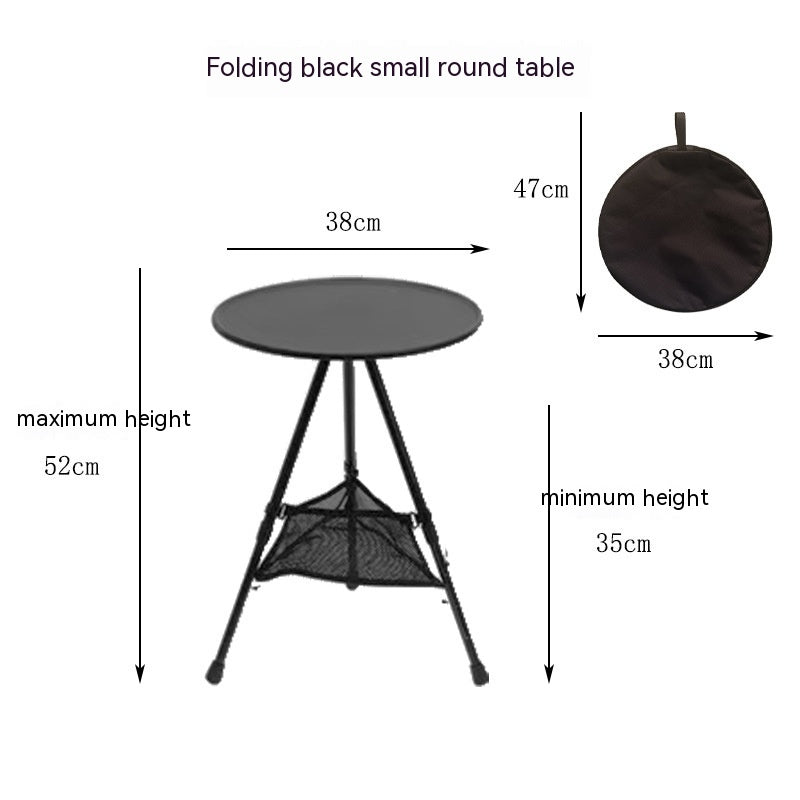 Outdoor Camping Folding Aluminum Alloy Tripod Table - EDC Italia
