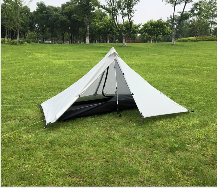 Portable camping pyramid tent single outdoor equipment camping supplies - EDC Italia