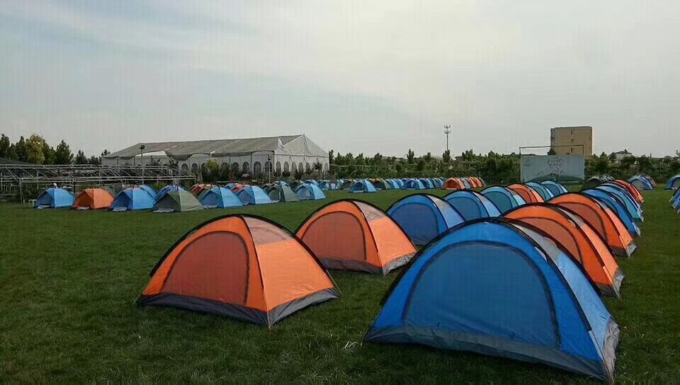 Outdoor Double Double-layer Aluminum Pole Waterproof Tent - EDC Italia