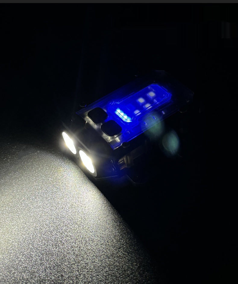 Portable Tactical Lighting Mini Warning Flashlight Outdoor Backpack Mount