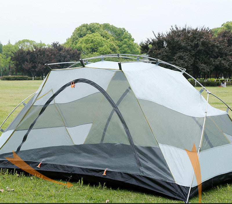 Double-layer Aluminum Pole Multi-person Outdoor Camping Tent - EDC Italia
