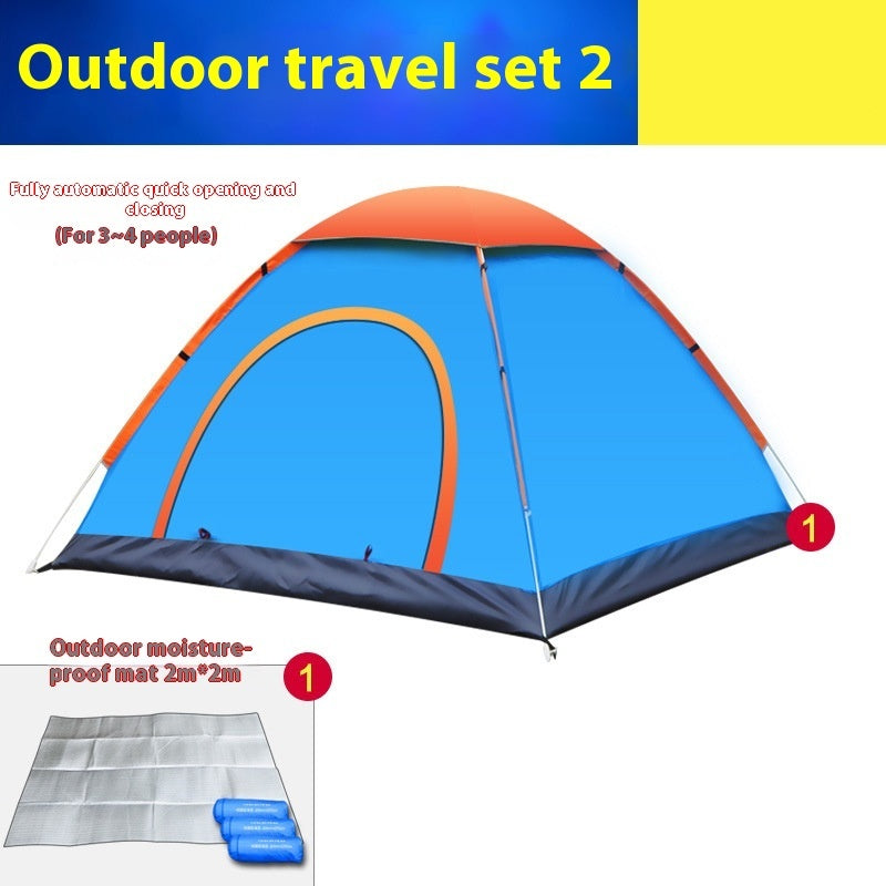 Automatic Double Multi-person Camping Camping Double-door Tent - EDC Italia
