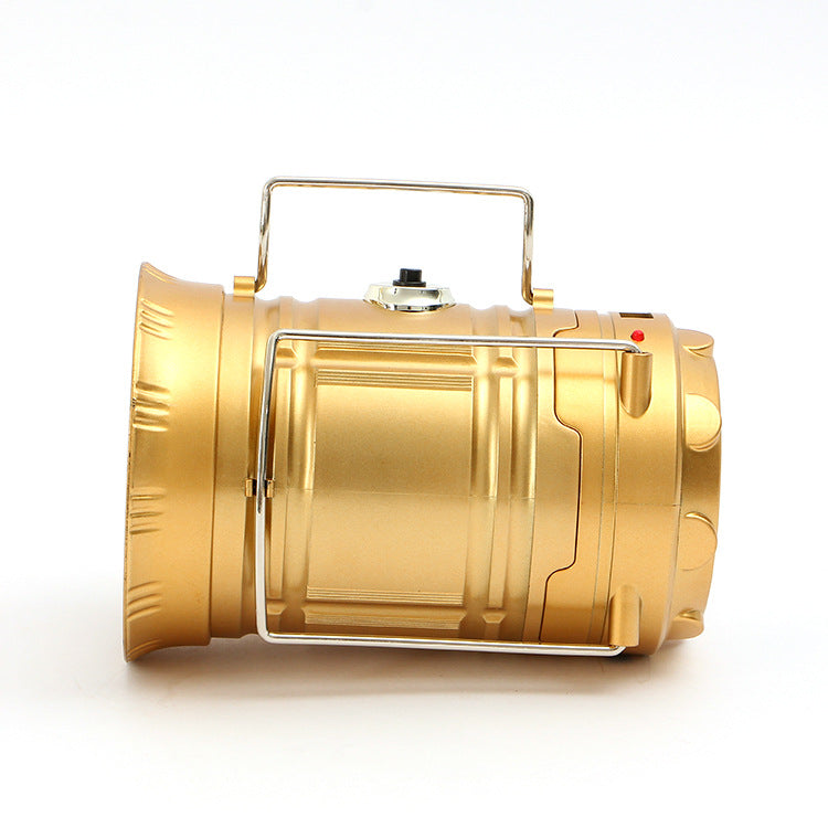 The new flashlight lantern 6LED camping lamp solar camping lamp multi-function portable lamp stage lamp - EDC Italia