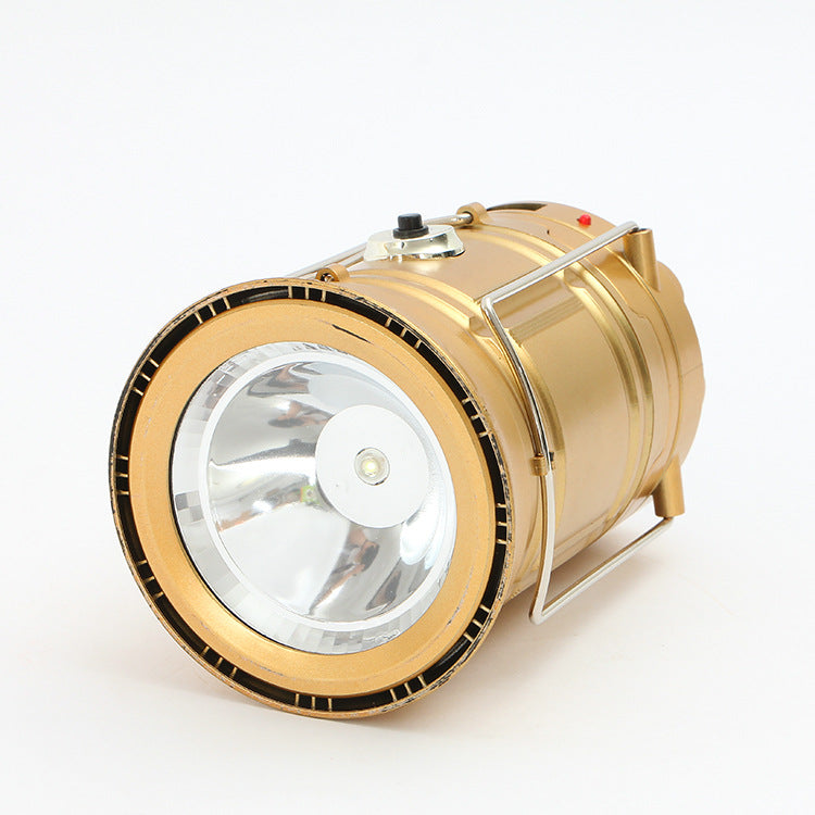 The new flashlight lantern 6LED camping lamp solar camping lamp multi-function portable lamp stage lamp - EDC Italia